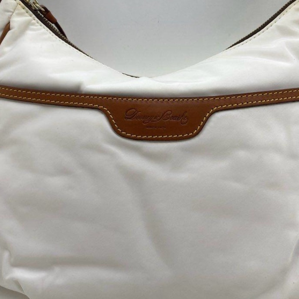 Dooney & Bourke White Nylon East West Collins Hobo Bag - Picture 4 of 15